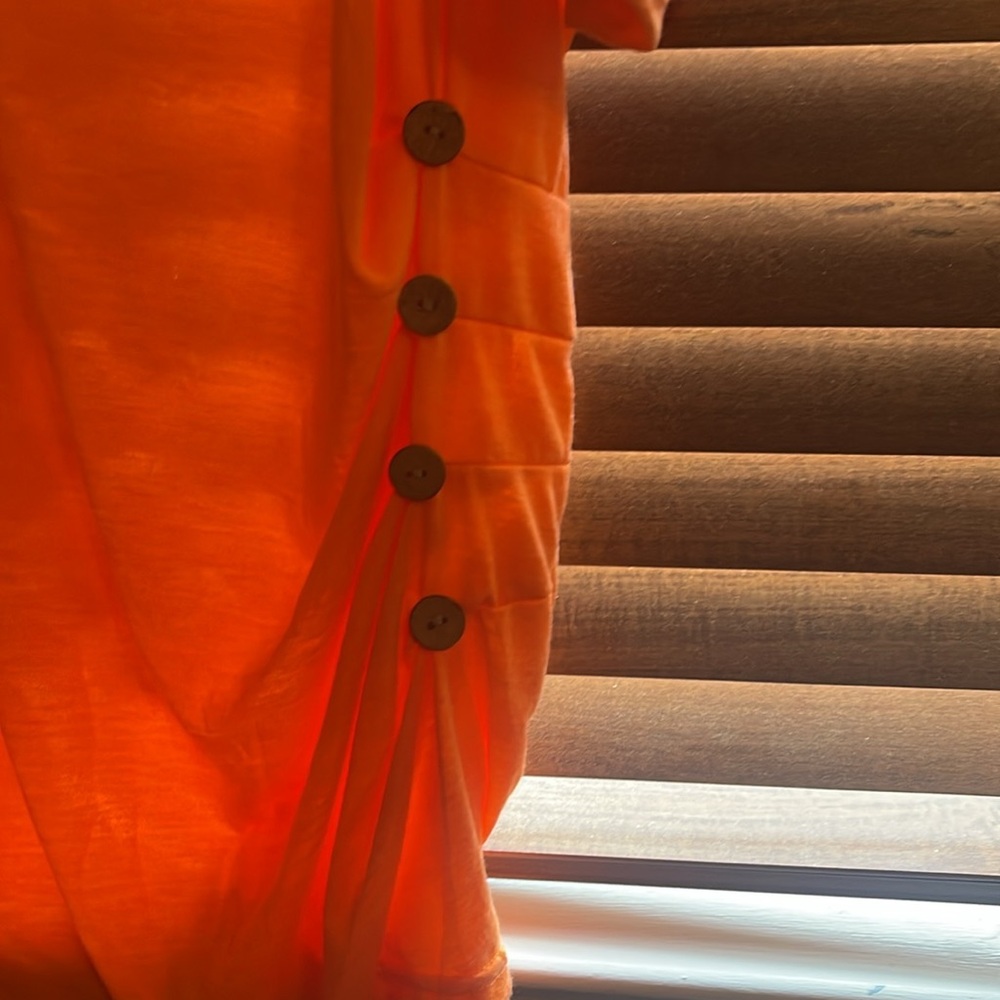 Orange off the shoulder top from shein. brand new never worn. XL - Picture 5 of 6